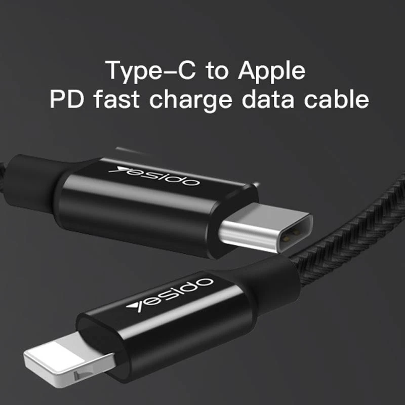 کابل تبدیل Yesido CA-30 Type-C to Lightning 1.2m