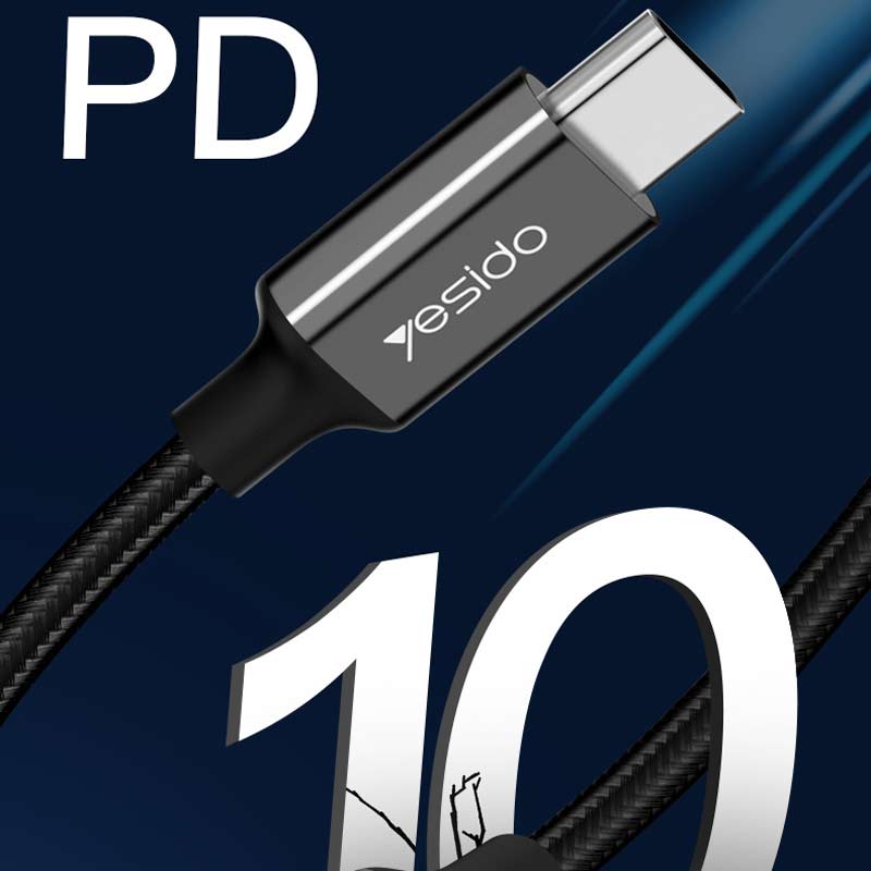 کابل Yesido CA29 Type-C To Type-C 1.2m