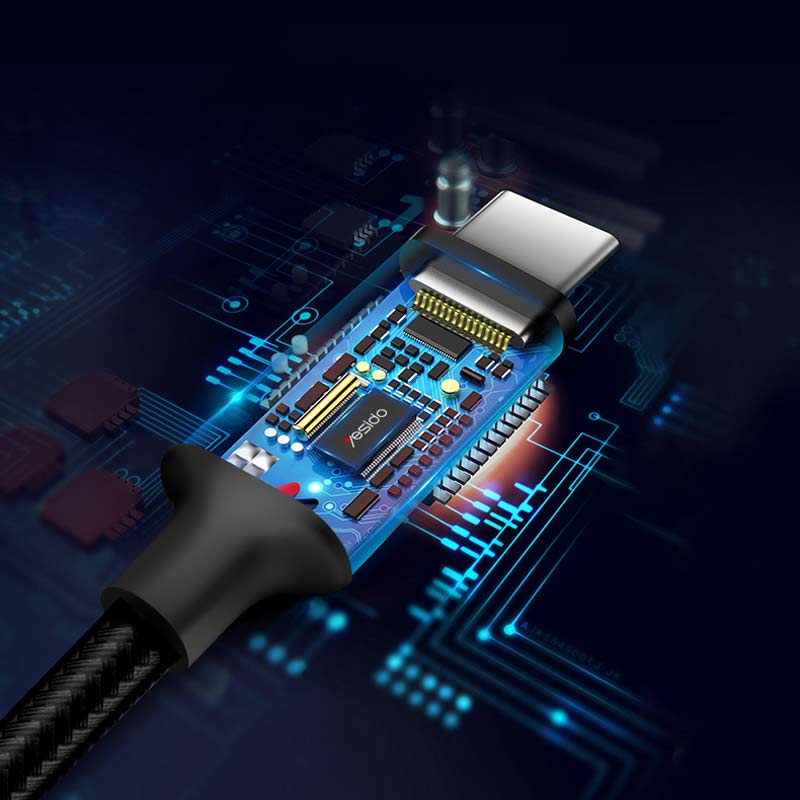 کابل Yesido CA29 Type-C To Type-C 1.2m