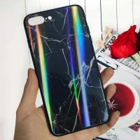قاب لیزری پشت گلسی سنگی آیفون iPhone 7 Plus / 8 Plus