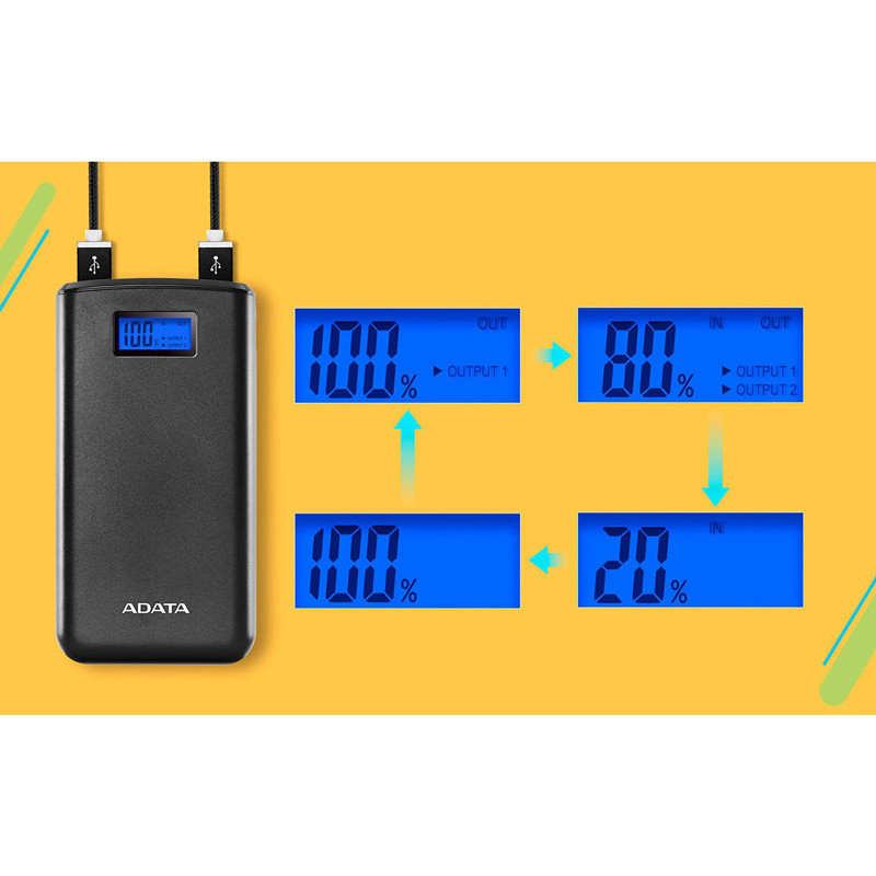 پاور بانک ۲۰۰۰۰ ای دیتا Adata S20000D