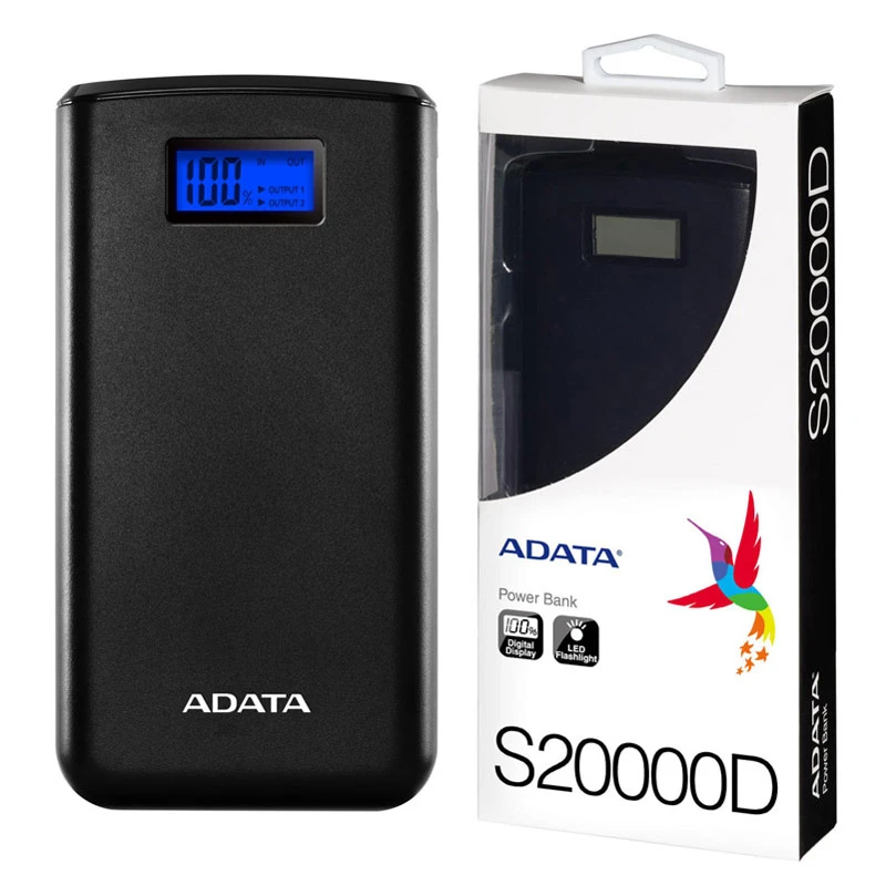 پاور بانک ۲۰۰۰۰ ای دیتا Adata S20000D