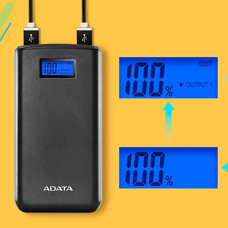 پاور بانک ۲۰۰۰۰ ای دیتا Adata S20000D
