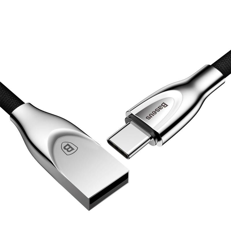 کابل کنفی تایپ سی Baseus Zinc Alloy 1m CATXN-01