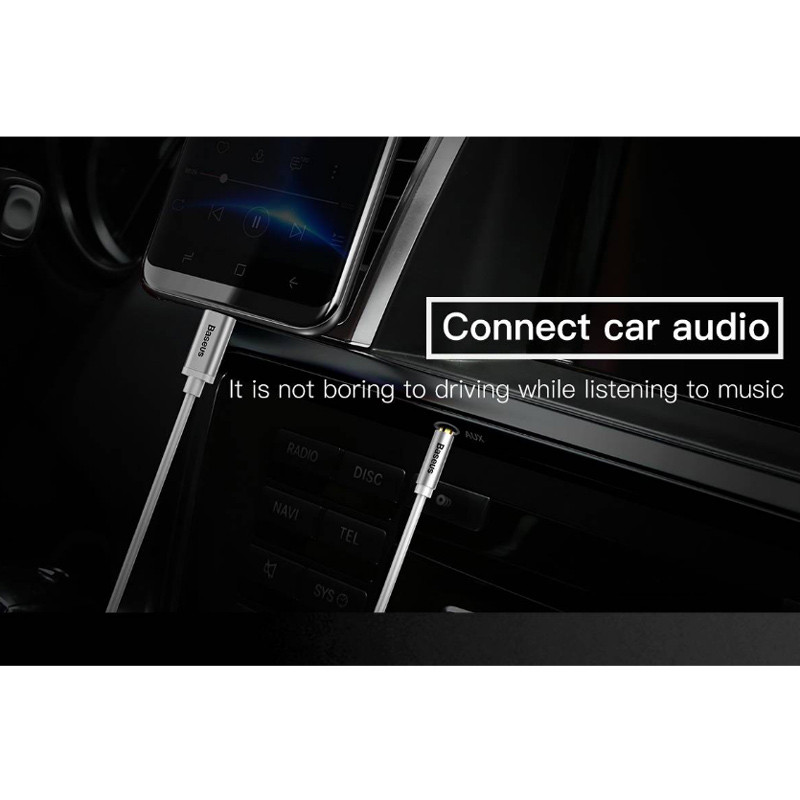 کابل تبدیل Baseus M01 CAM01 AUX To Type-C 1.2m