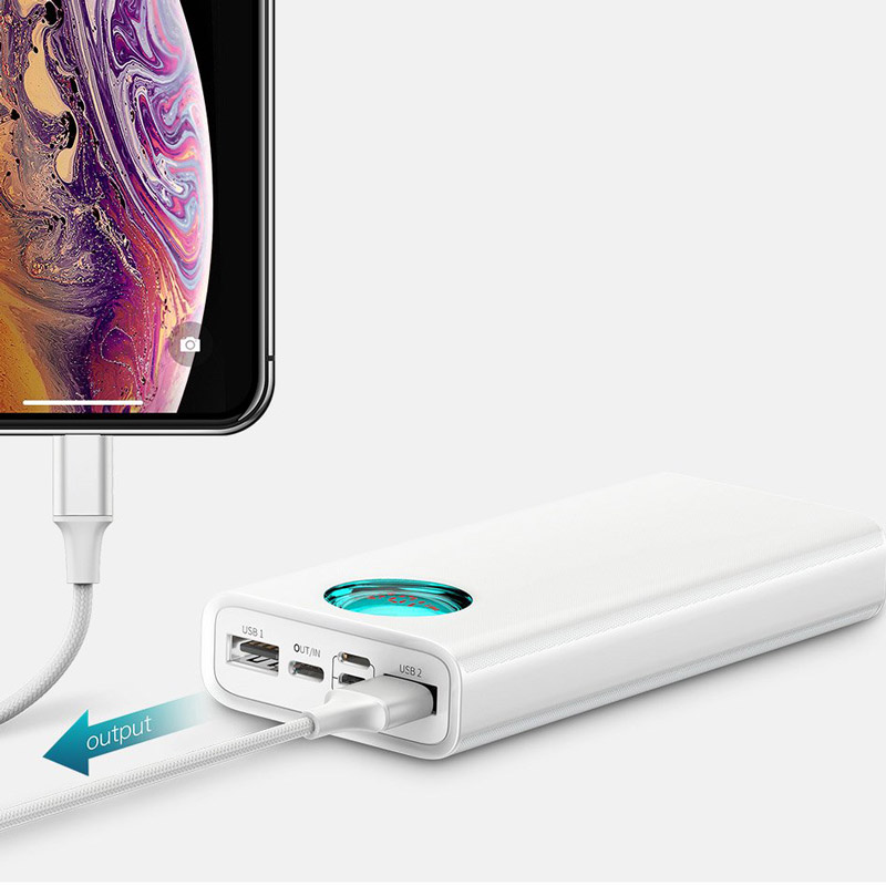 پاور بانک فست شارژ 20000 باسئوس Baseus Mulight PPALL-LG QC3 PD