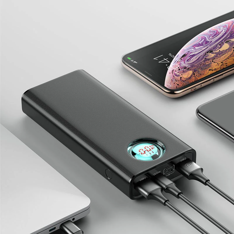 پاور بانک فست شارژ 20000 باسئوس Baseus Mulight PPALL-LG QC3 PD