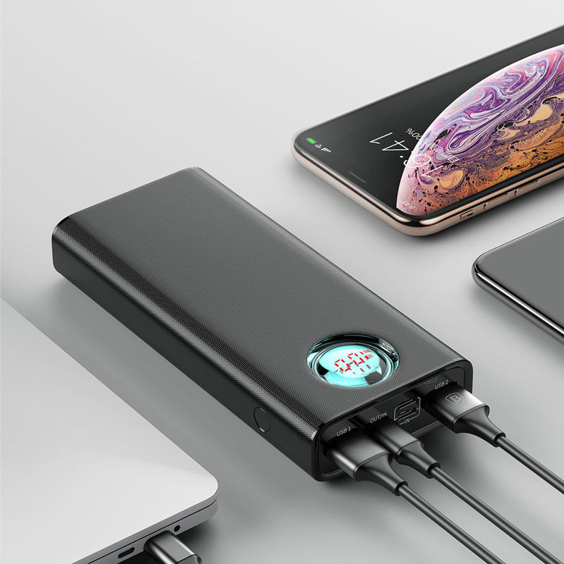 پاور بانک فست شارژ 20000 باسئوس Baseus Mulight PPALL-LG QC3 PD