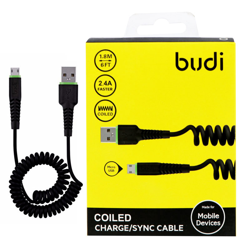کابل کنفی میکرو یو اس بی Budi M8J150MS 1.8m