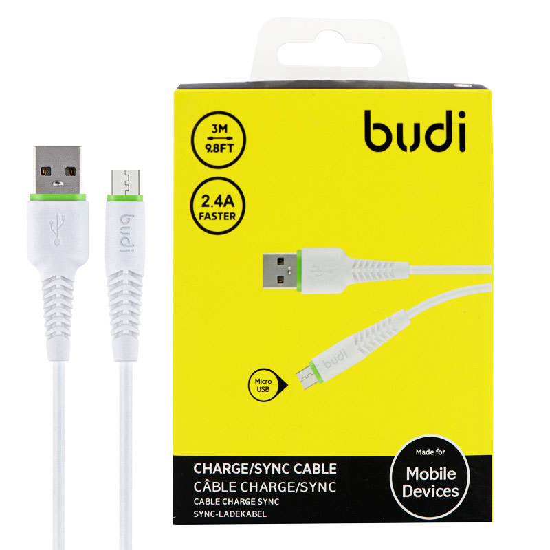 کابل میکرو یو اس بی Budi M8J150M09 3m