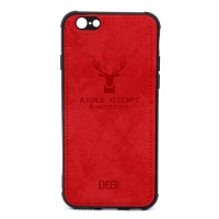 قاب چرمی طرح گوزن iPhone 6/6s قرمز