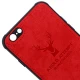 قاب چرمی طرح گوزن iPhone 6/6s قرمز