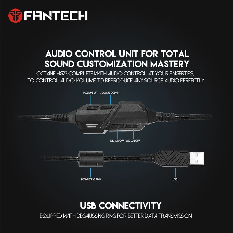 هدفون گیمینگ سیم دار Fantech HG23 7.1 USB