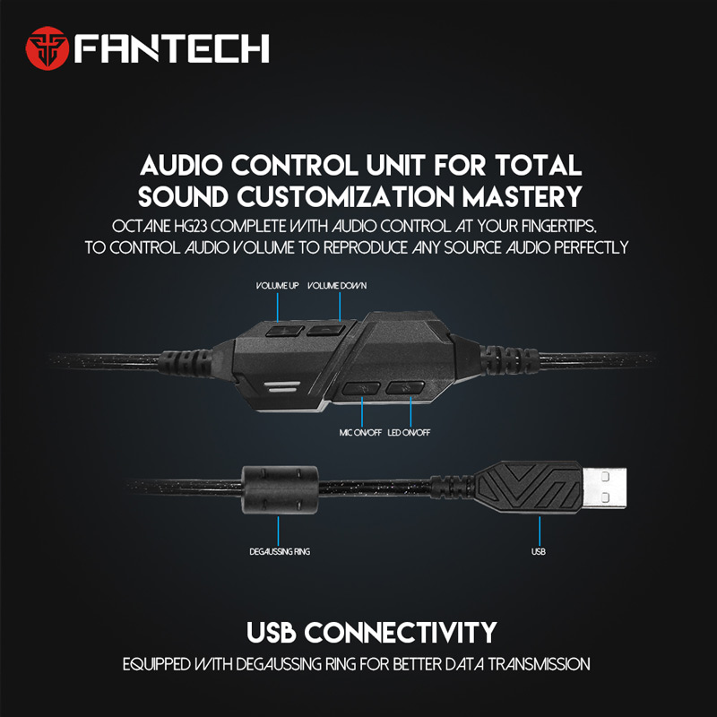 هدفون گیمینگ سیم دار Fantech HG23 7.1 USB