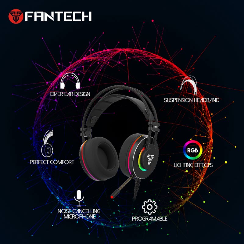 هدفون گیمینگ سیم دار Fantech HG23 7.1 USB