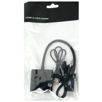 تبدیل HDMI به VGA + کابل صدا و کابل Micro USB