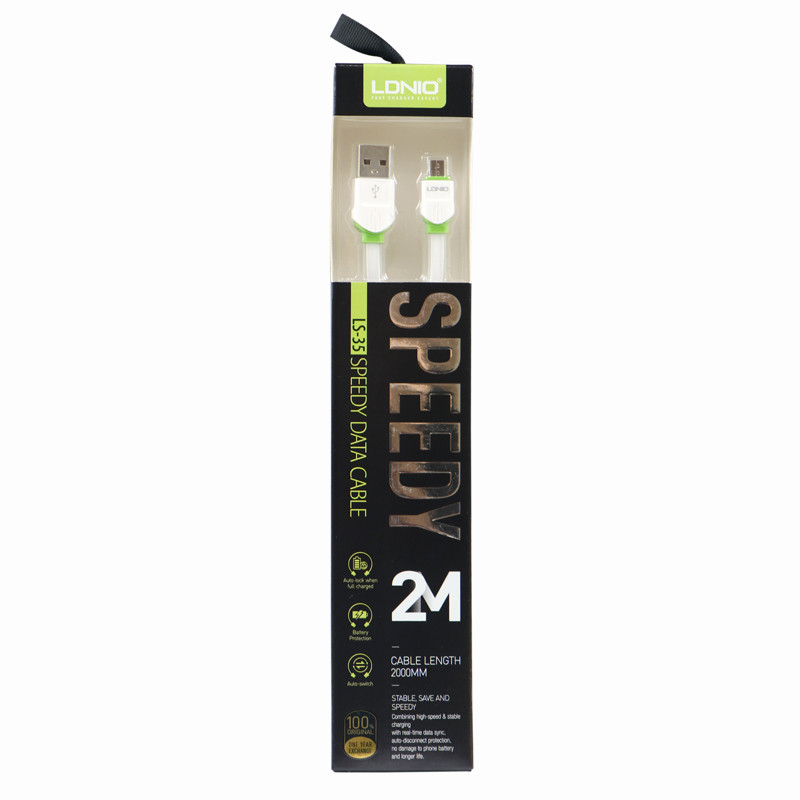 کابل میکرو یو اس بی LDNIO LS-35 2m