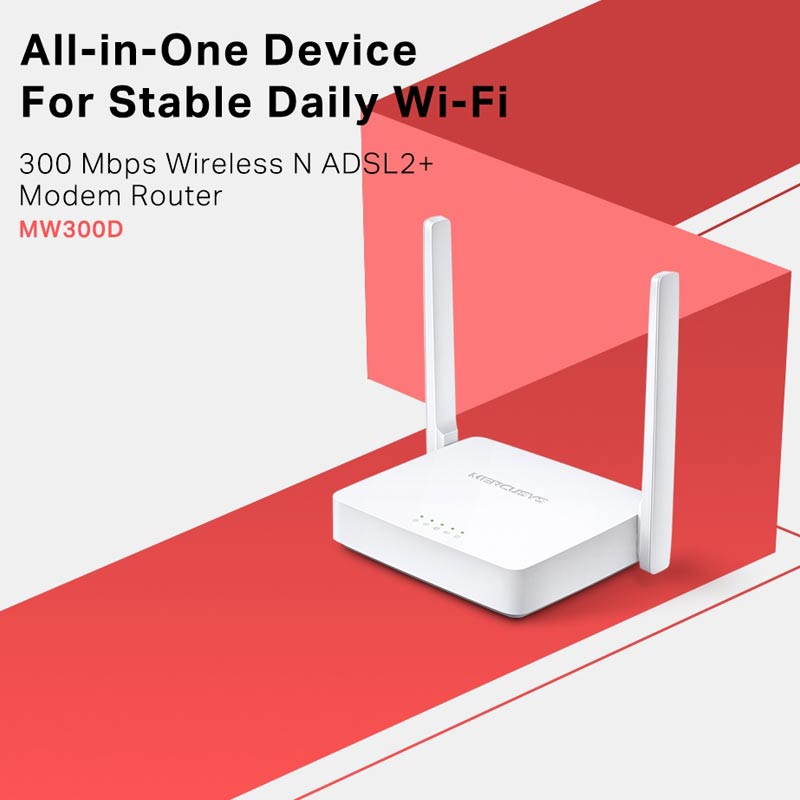 مودم روتر +ADSL2 مرکوسیس MW300D