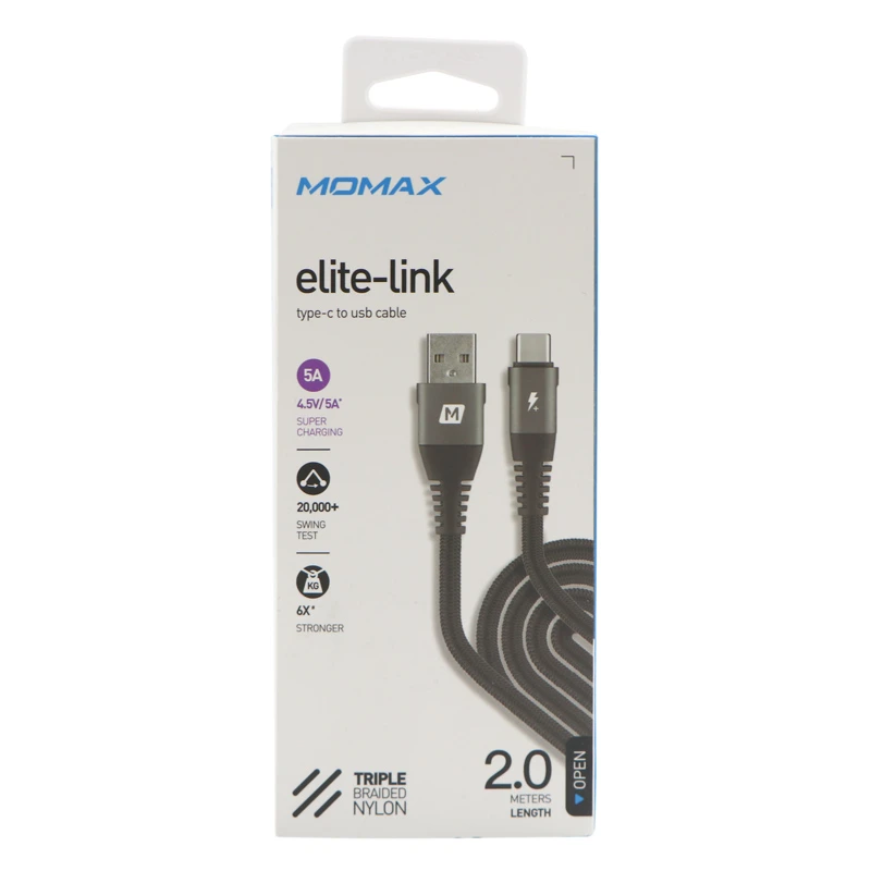 کابل فست شارژ Momax Elite-Link DA18 Type-C 2m