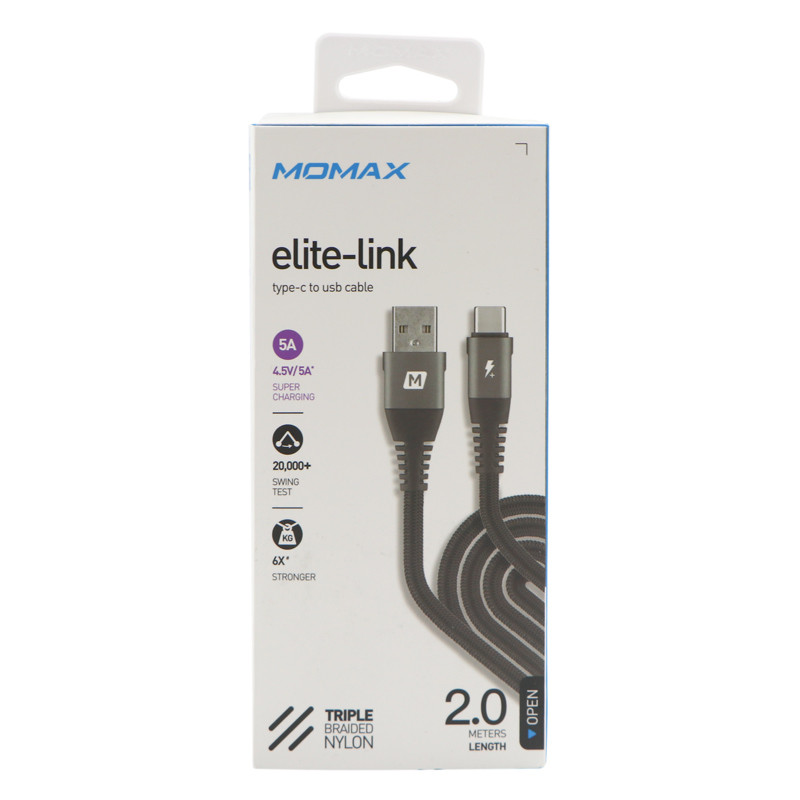 کابل فست شارژ Momax Elite-Link DA18 Type-C 2m