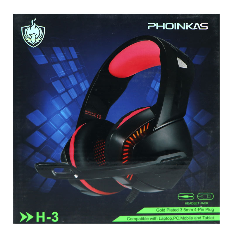 هدفون گیمینگ سیم دار PHONIKAS H3
