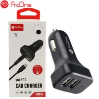 شارژر فندکی ProOne PCG16 + کابل میکرو یو اس بی