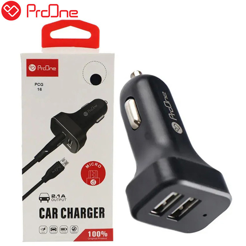 شارژر فندکی ProOne PCG16 + کابل میکرو یو اس بی