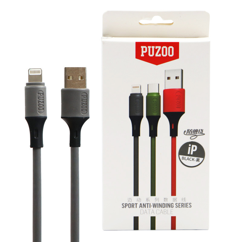 کابل آیفونی Puzoo Sport Anti Winding Series 1m
