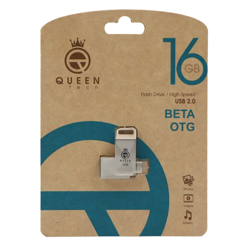 فلش 16 گیگ کوئین تک QUEEN TECH Beta OTG