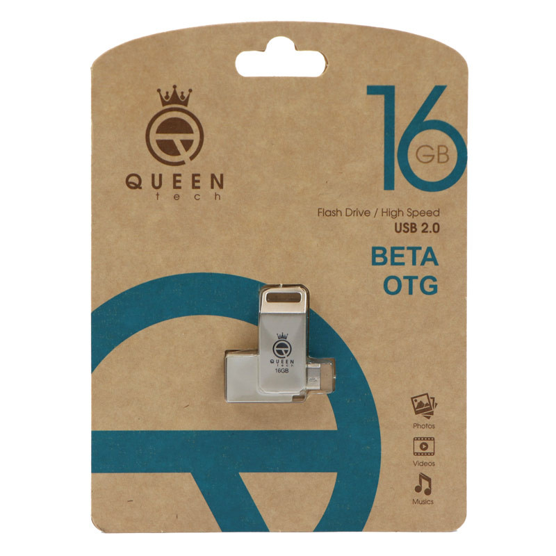 فلش 16 گیگ کوئین تک QUEEN TECH Beta OTG