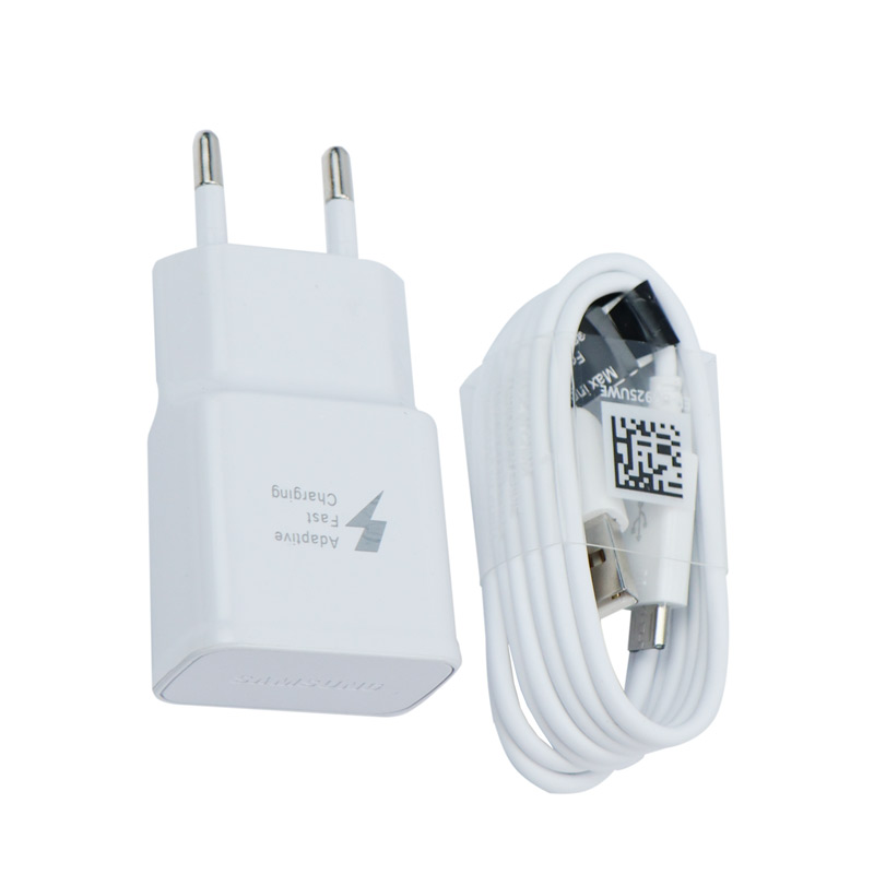 شارژر دیواری فست شارژ Samsung Travel S6 2.1A + کابل میکرو یو اس بی
