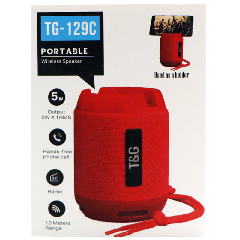 اسپیکر بلوتوثی رم و فلش خور T&G TG-129C