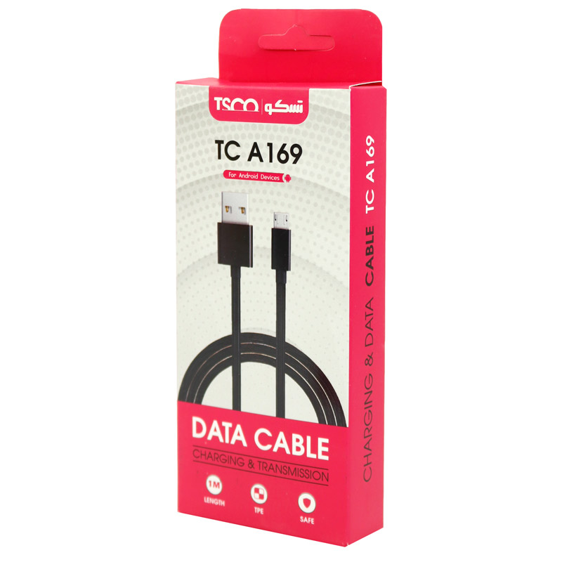 کابل میکرو یو اس بی TSCO TC A169 2.1A 1m