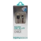 کابل آیفونی حرارتی TOTU Zinc Alloy 1m