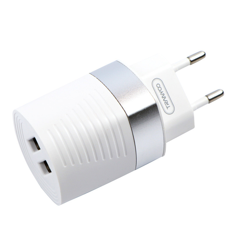 شارژر دیواری فست شارژ Tranyoo V12 2.4A 12W + کابل میکرو یو اس بی