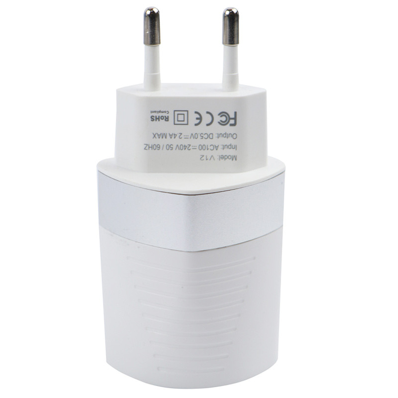 شارژر دیواری فست شارژ Tranyoo V12 2.4A 12W + کابل میکرو یو اس بی