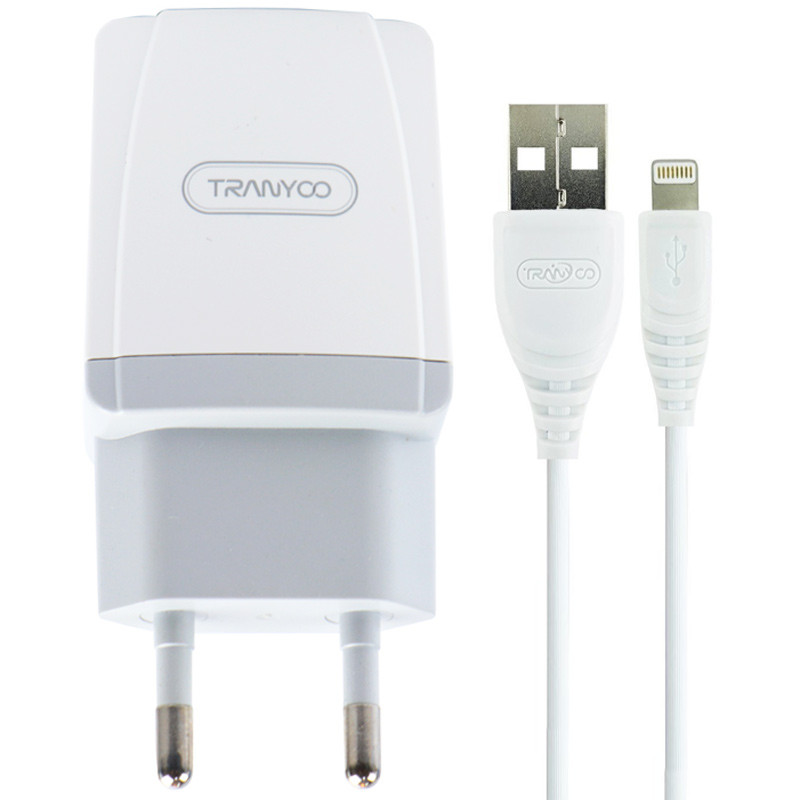 شارژر دیواری Tranyoo V40 + کابل آیفونی