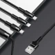 کابل تبدیل 3 سر USAMS US-SJ219 3-in-1 1.5m