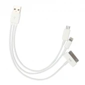 کابل کوتاه 3 سر MicroUSB/Lightning/TAB P1000 شرینک