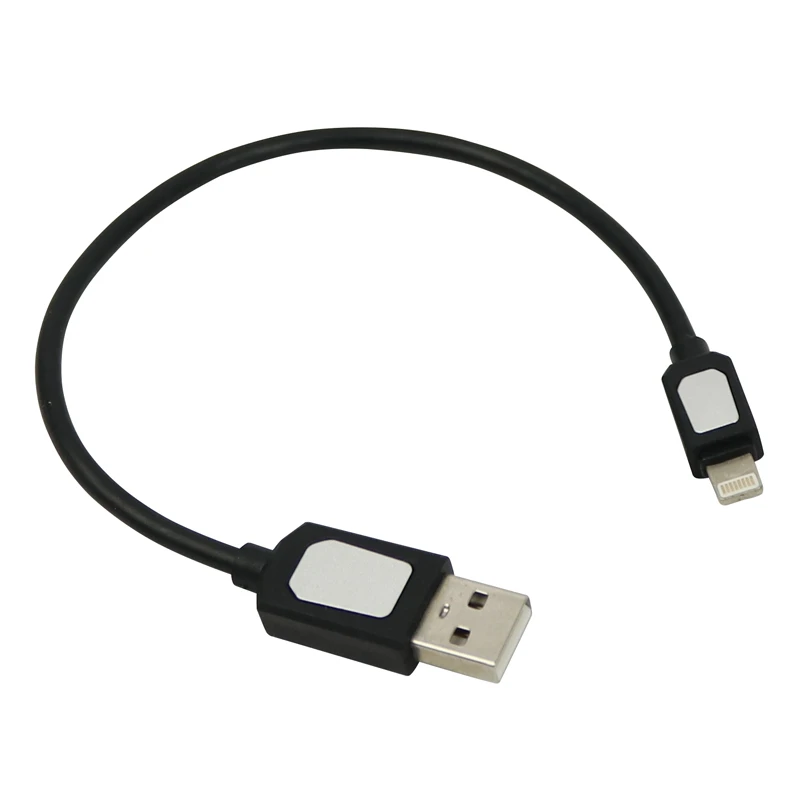 کابل کوتاه آیفونی صدفی 25cm شرینک