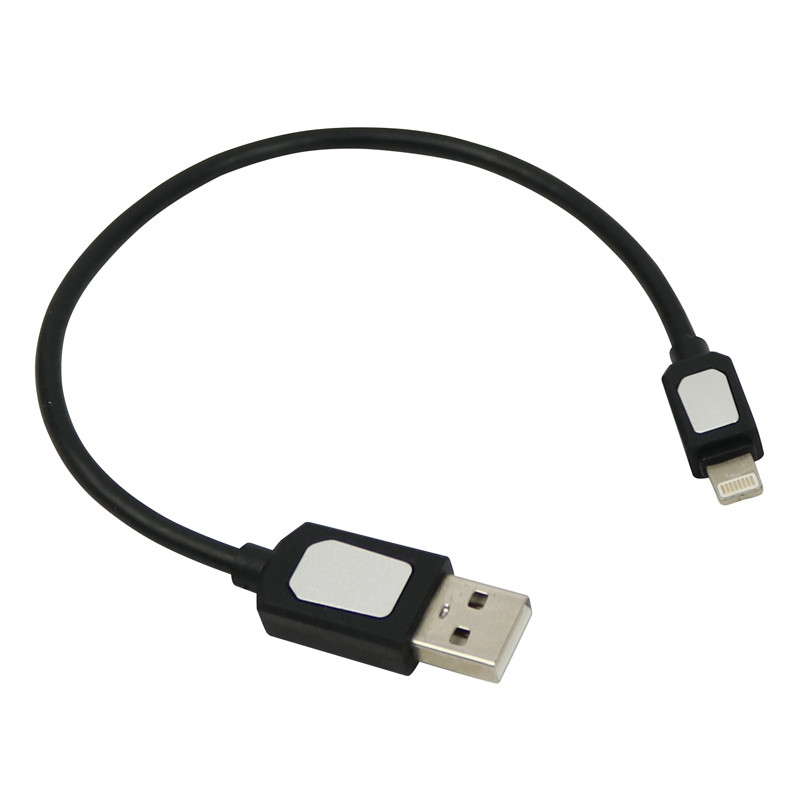 کابل کوتاه آیفونی صدفی 25cm شرینک
