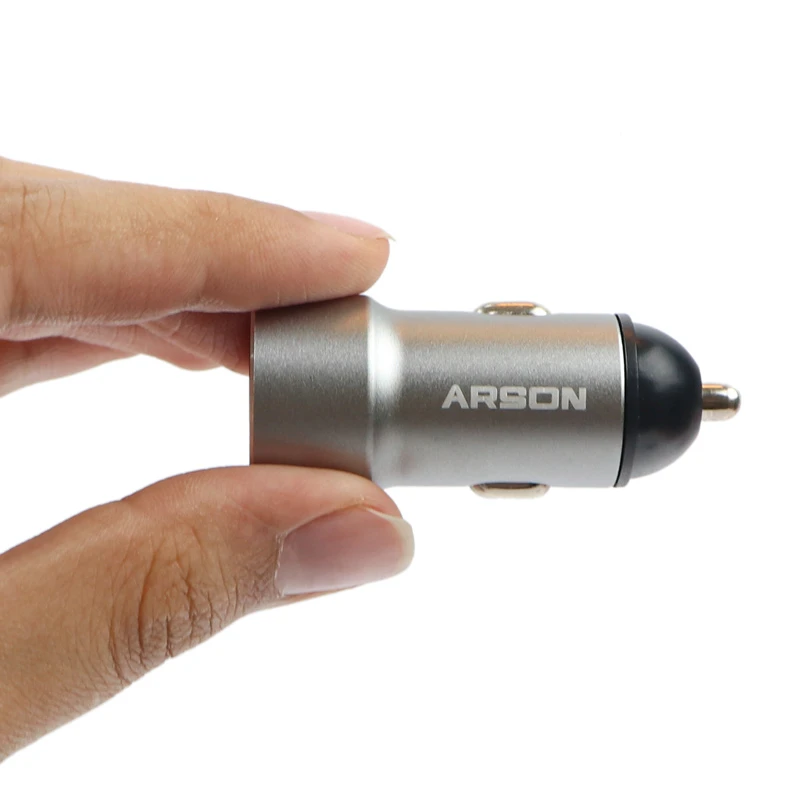 شارژر فندکی فست شارژ Arson 2.4A AN-X44 + کابل آیفونی