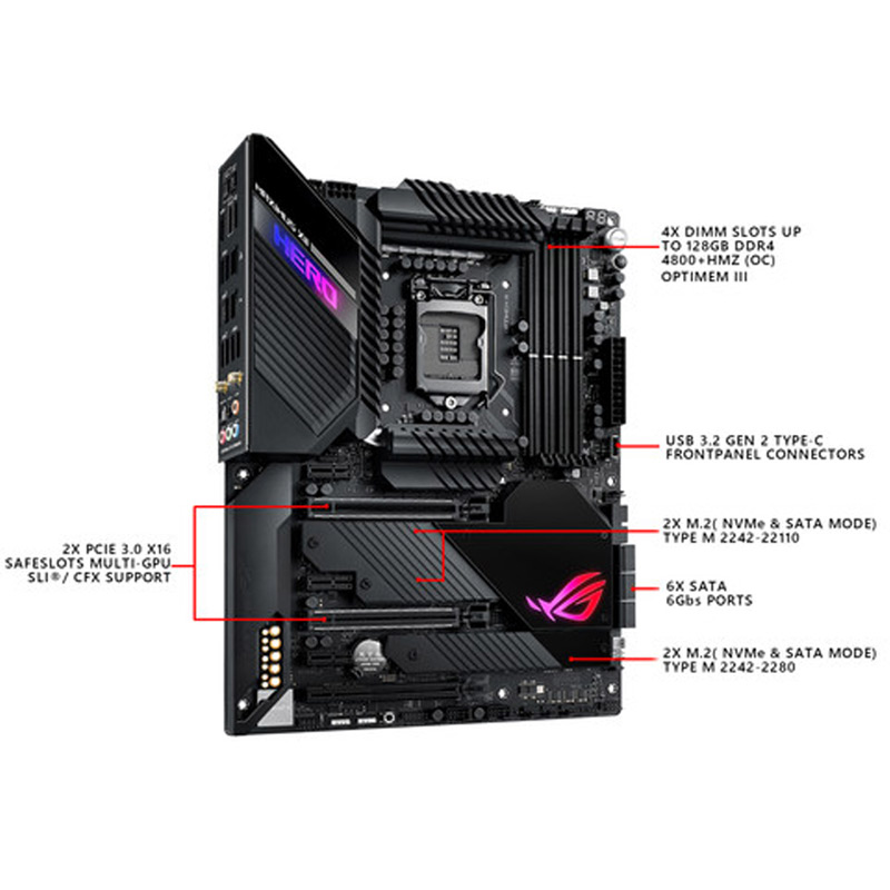 مادربرد ایسوس ROG Z490 Maximus XII Hero WIFI DDR4