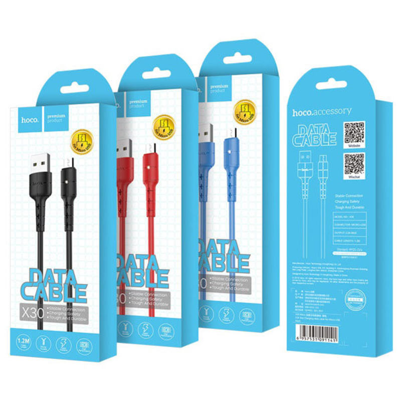 کابل میکرو یو اس بی Hoco X30 Star Charging 1.2m (گارانتی 12 ماهه)