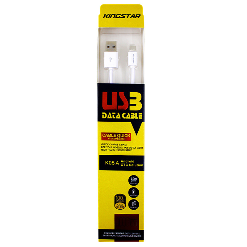 کابل میکرو یو اس بی KingStar K05a 2.1A 1m