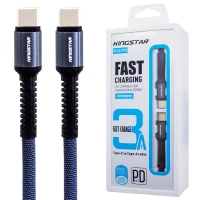 کابل تبدیل فست شارژ KingStar K39PD Type-C To Type-C 3A 1m