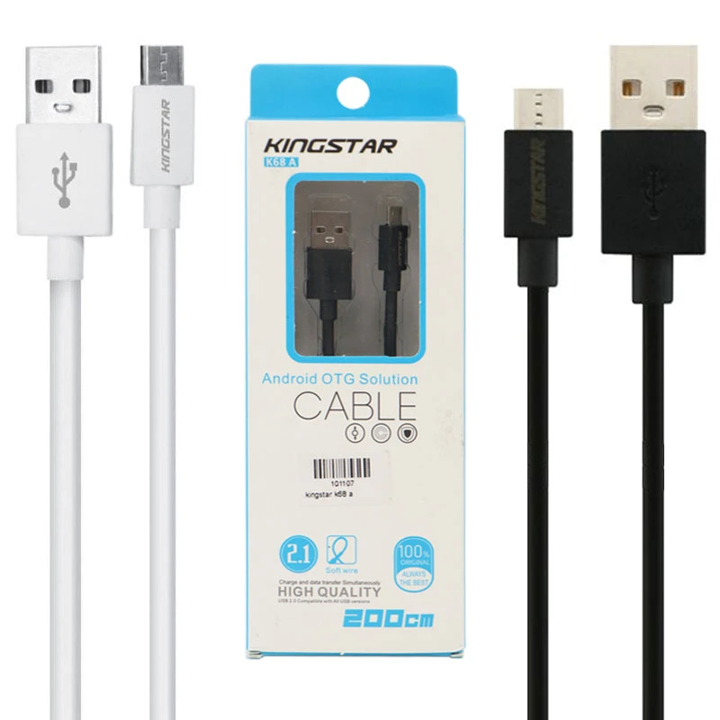 کابل میکرو یو اس بی KingStar K68a 2.1A 2m