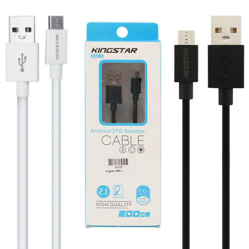 کابل میکرو یو اس بی KingStar K68a 2.1A 2m