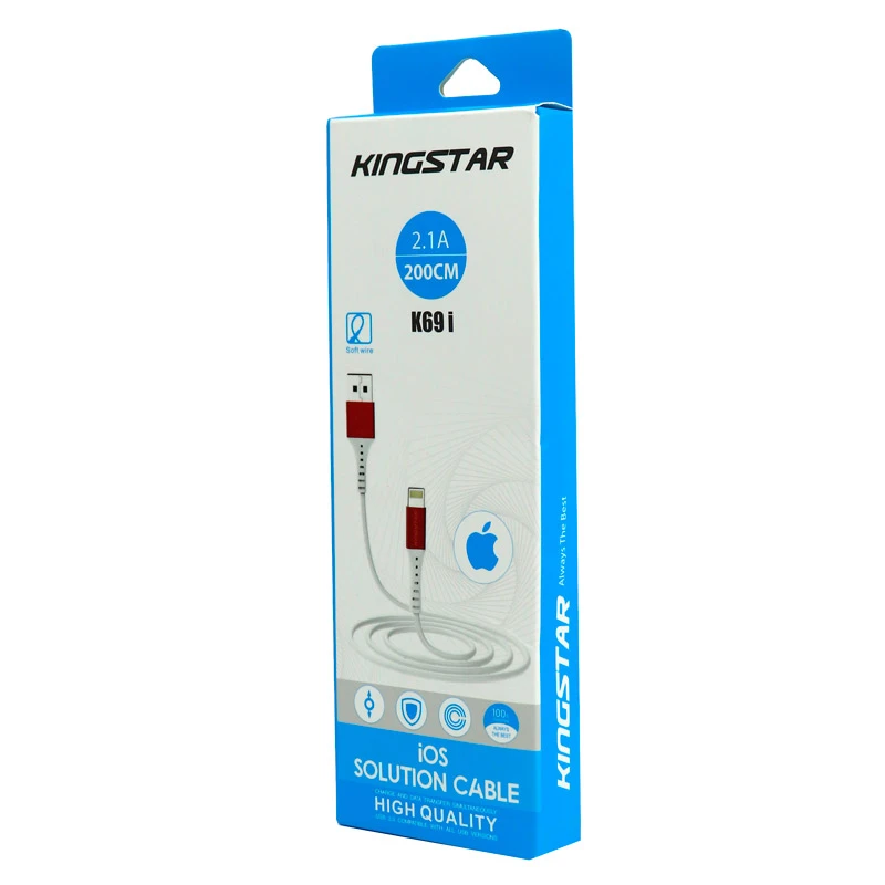 کابل آیفونی KingStar K69i 2.1A 2m