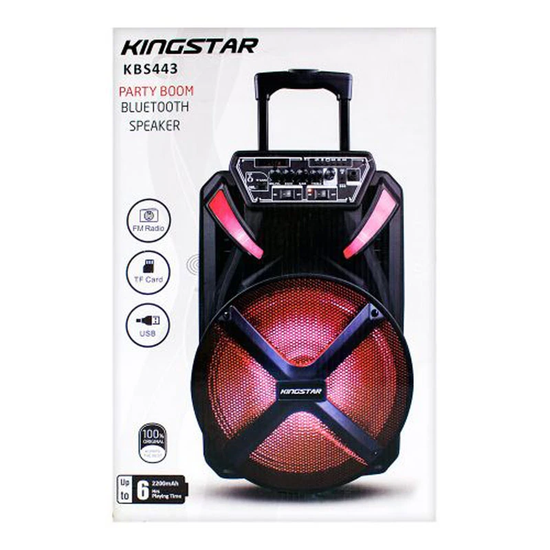 اسپیکر چمدانی رم و فلش خور KingStar KBS443